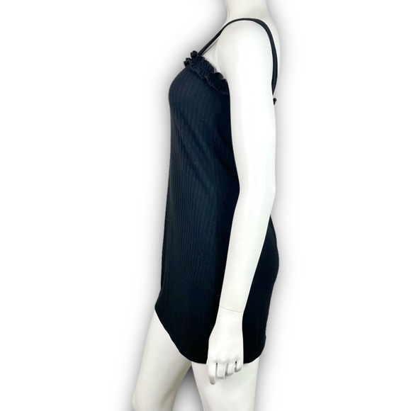 ❤️ TILLY'S CHLOE & KATIE Girls Knit Ruffle Dress Black Goth Minimalistic Y2k - Picture 6 of 12